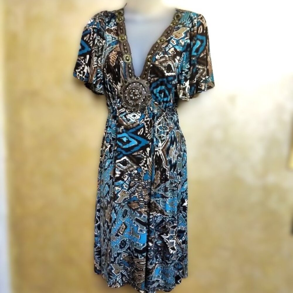 Beautiful Beaded Dress EUC M